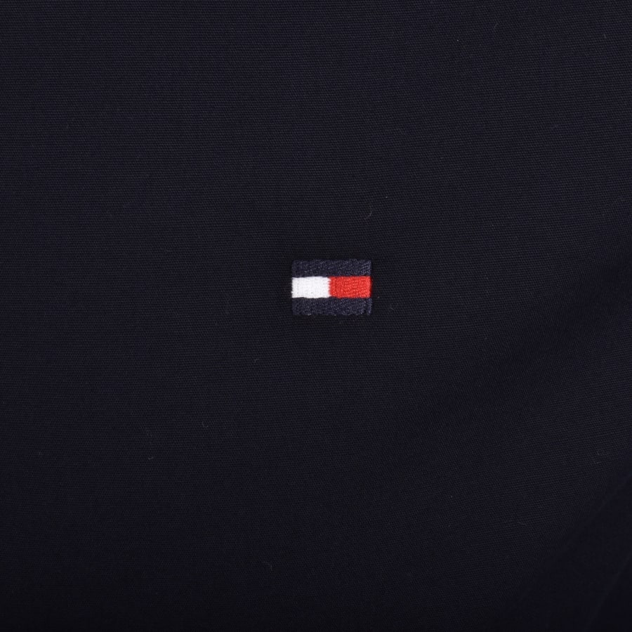 Image number 3 for Tommy Hilfiger Flex Poplin Regular Fit Shirt Navy
