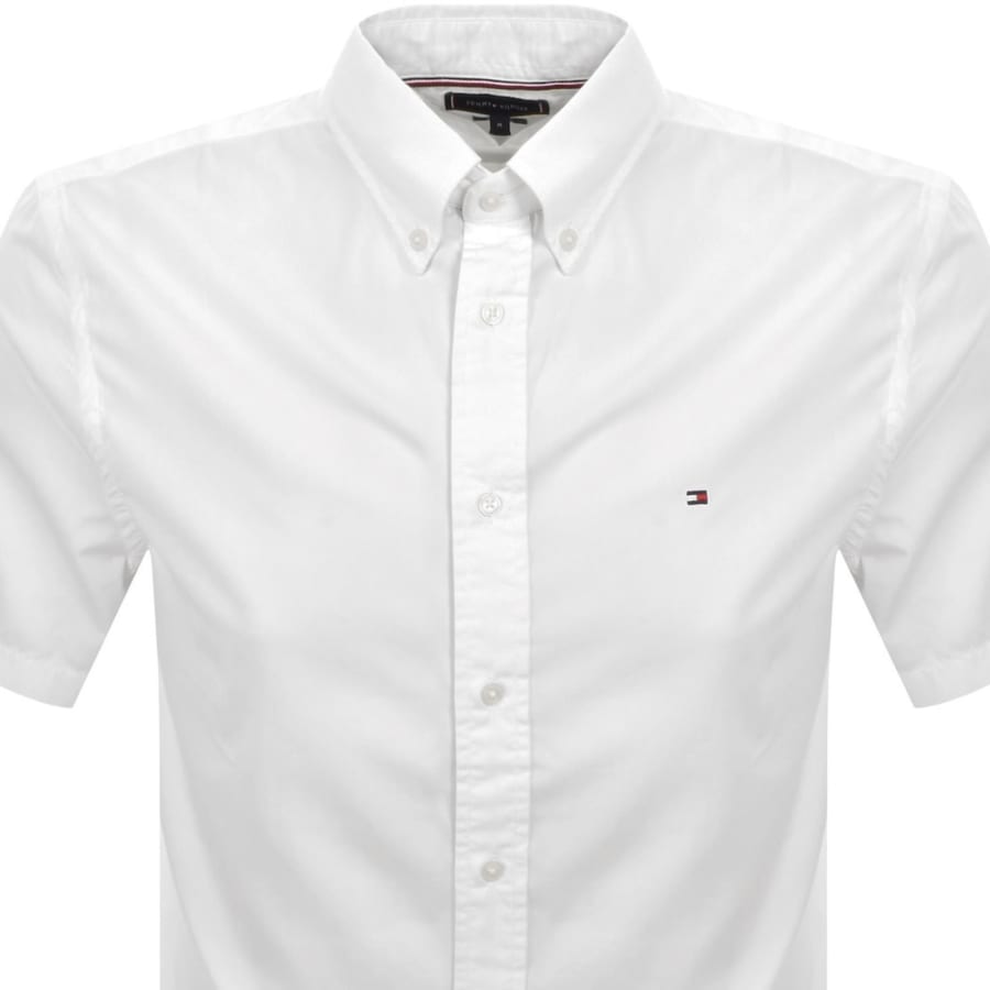 Image number 2 for Tommy Hilfiger Flex Poplin Regular Fit Shirt White