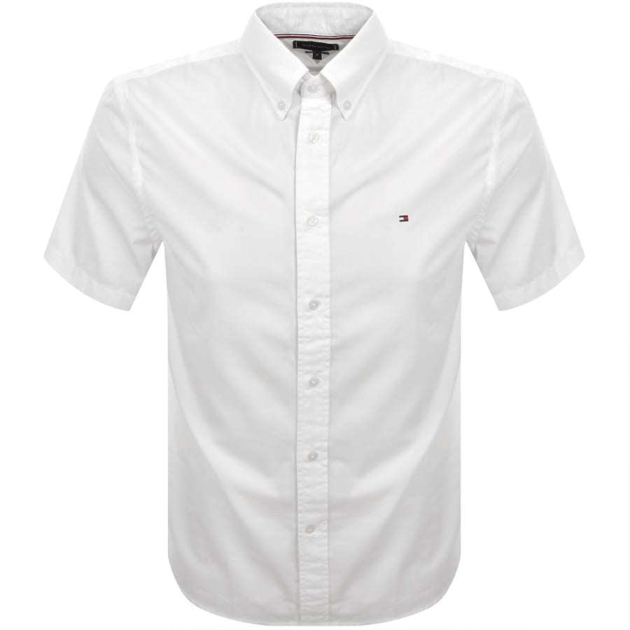 Image number 1 for Tommy Hilfiger Flex Poplin Regular Fit Shirt White