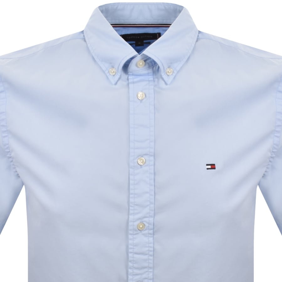 Image number 2 for Tommy Hilfiger Flex Poplin Regular Fit Shirt Blue
