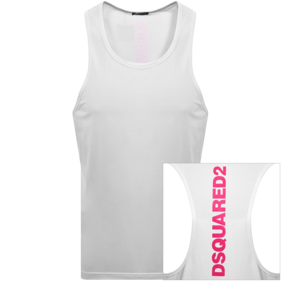 Image number 1 for DSQUARED2 Back Logo Vest White