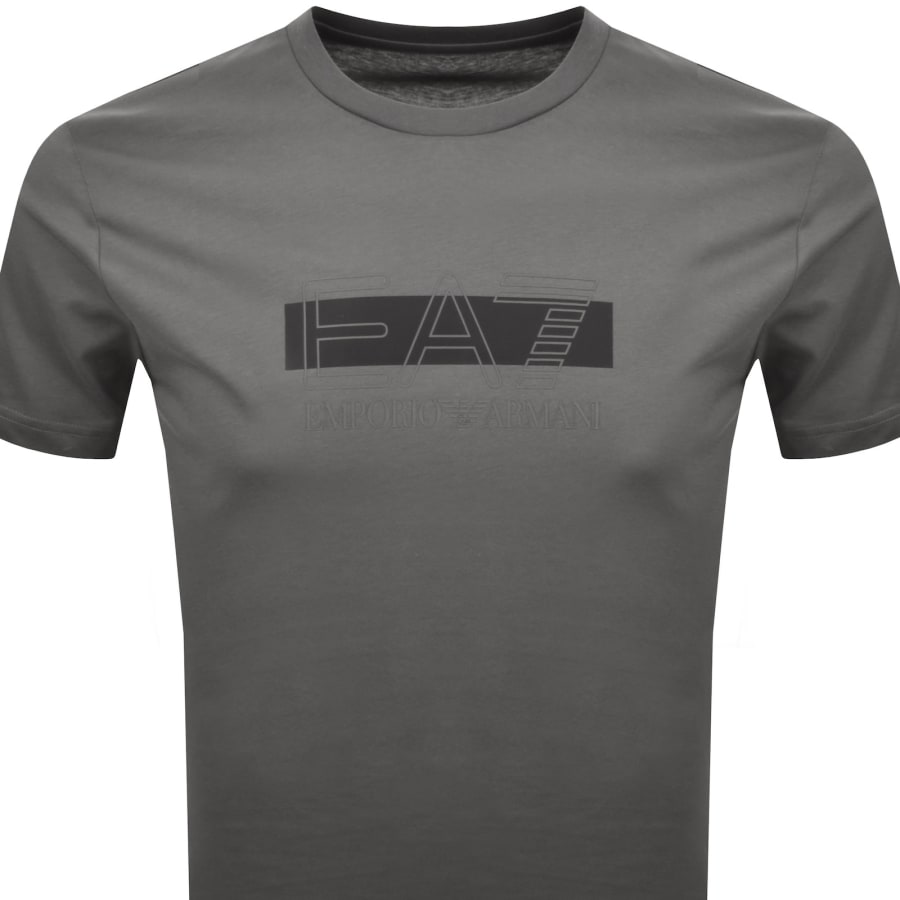 Image number 2 for EA7 Emporio Armani Logo T Shirt Grey