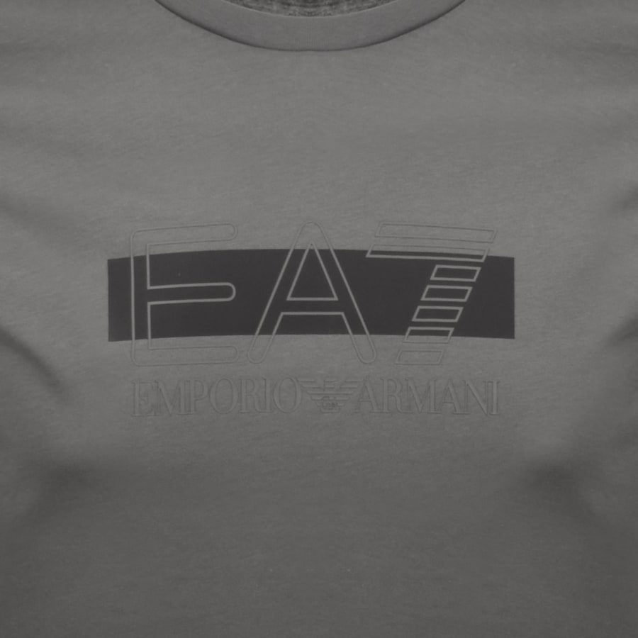 Image number 3 for EA7 Emporio Armani Logo T Shirt Grey
