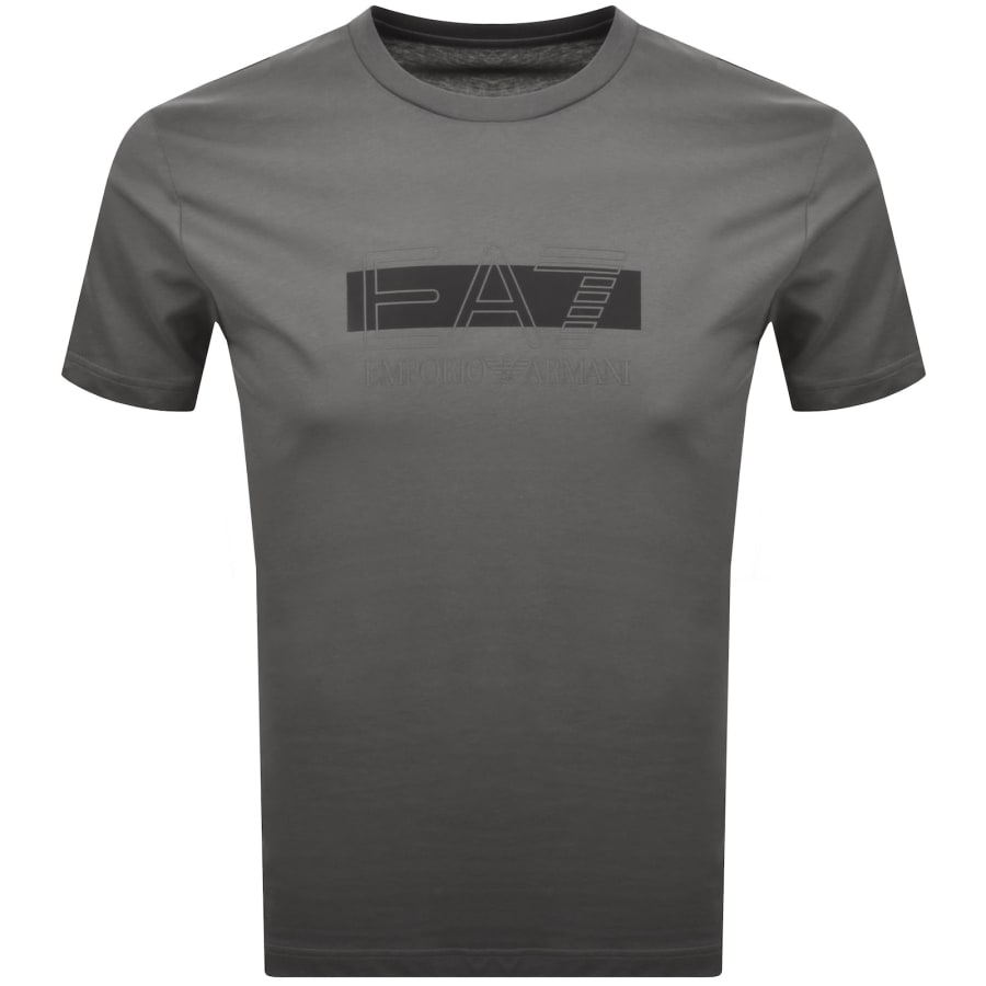 Image number 1 for EA7 Emporio Armani Logo T Shirt Grey