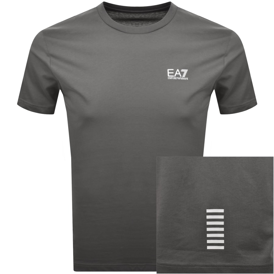 Image number 1 for EA7 Emporio Armani Logo T Shirt Grey