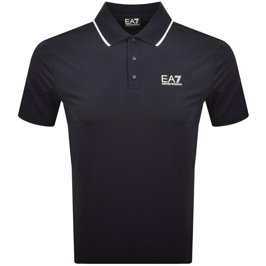 Image number 2 for EA7 Emporio Armani Polo T Shirt Navy