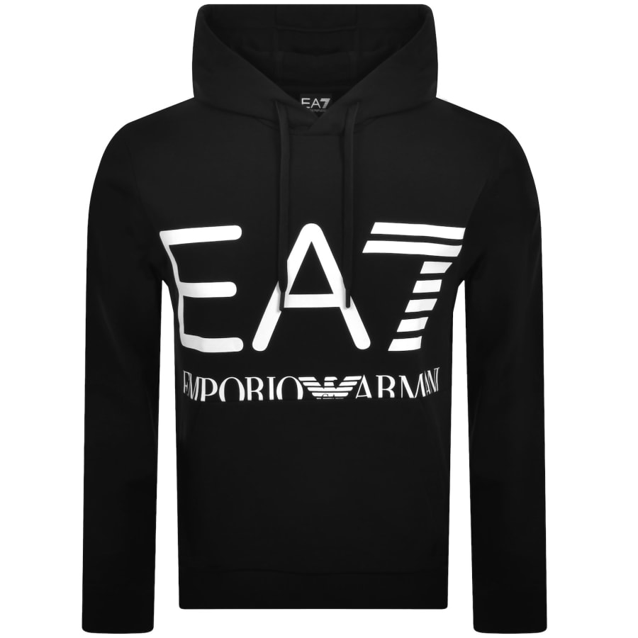 Image number 1 for EA7 Emporio Armani Logo Hoodie Black