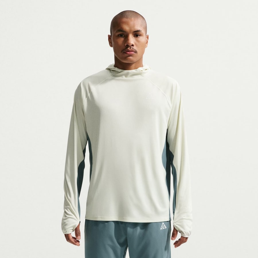 Image number 5 for Nike ACG Solar Chase Hooded Jacket Green