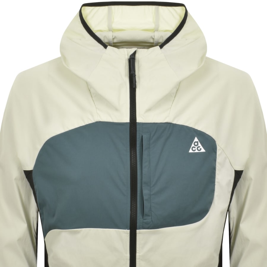 Image number 2 for Nike ACG Solar Chase Hooded Jacket Green