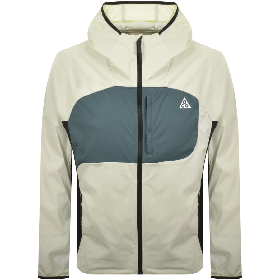 Image number 1 for Nike ACG Solar Chase Hooded Jacket Green