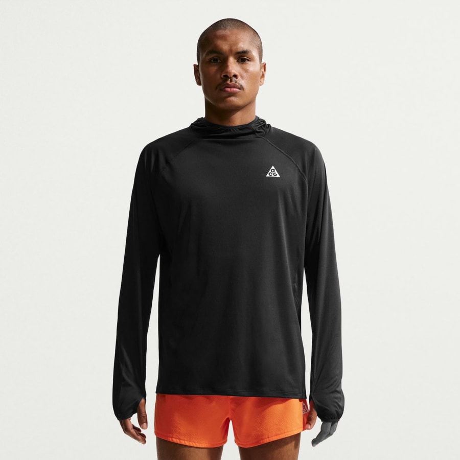 Image number 5 for Nike ACG Solar Chase Hooded Jacket Black
