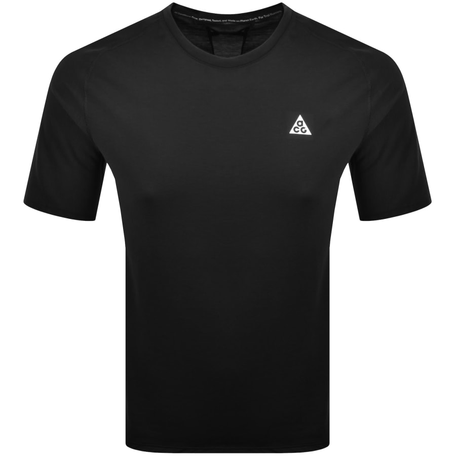 Image number 1 for Nike ACG Solar Chase Dri FIT Running T Shirt Black