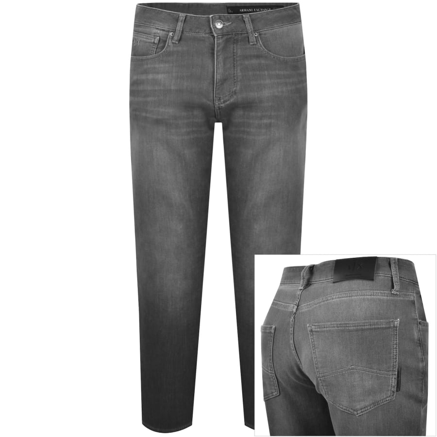 Image number 1 for Armani Exchange J14 Slim Fit Jeans Grey