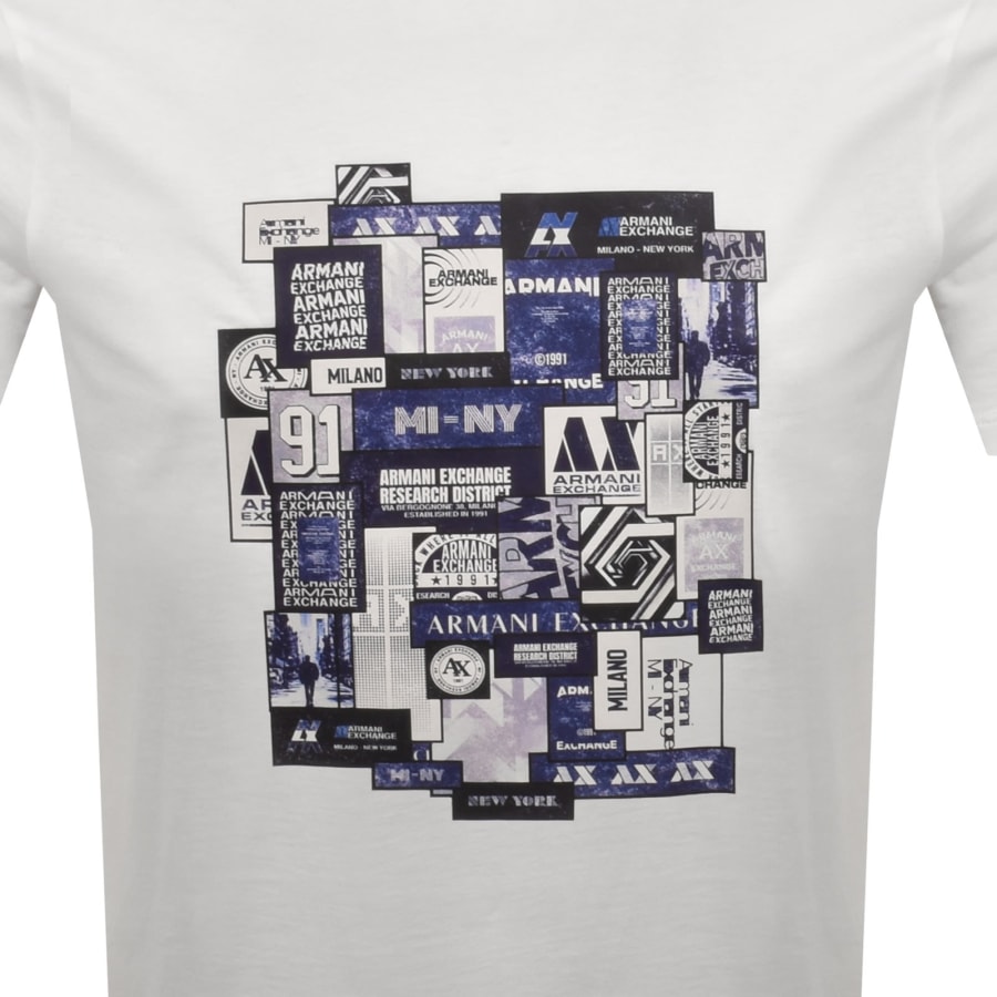 Image number 3 for Armani Exchange T Shirt Off White