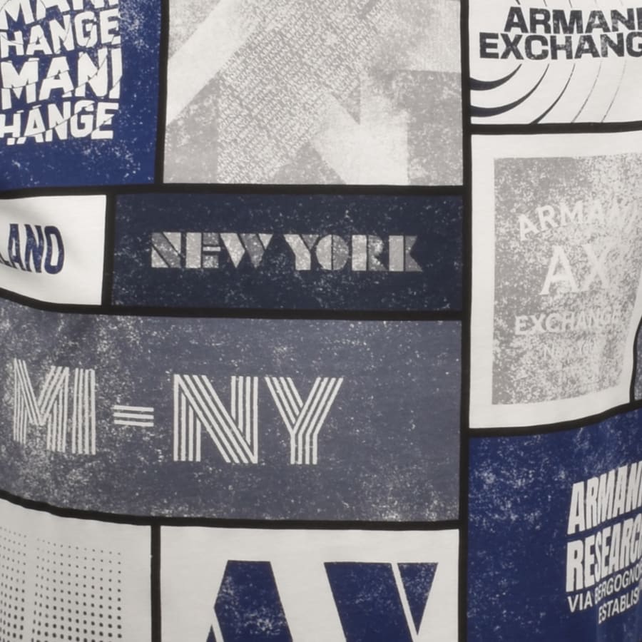 Image number 3 for Armani Exchange T Shirt Navy
