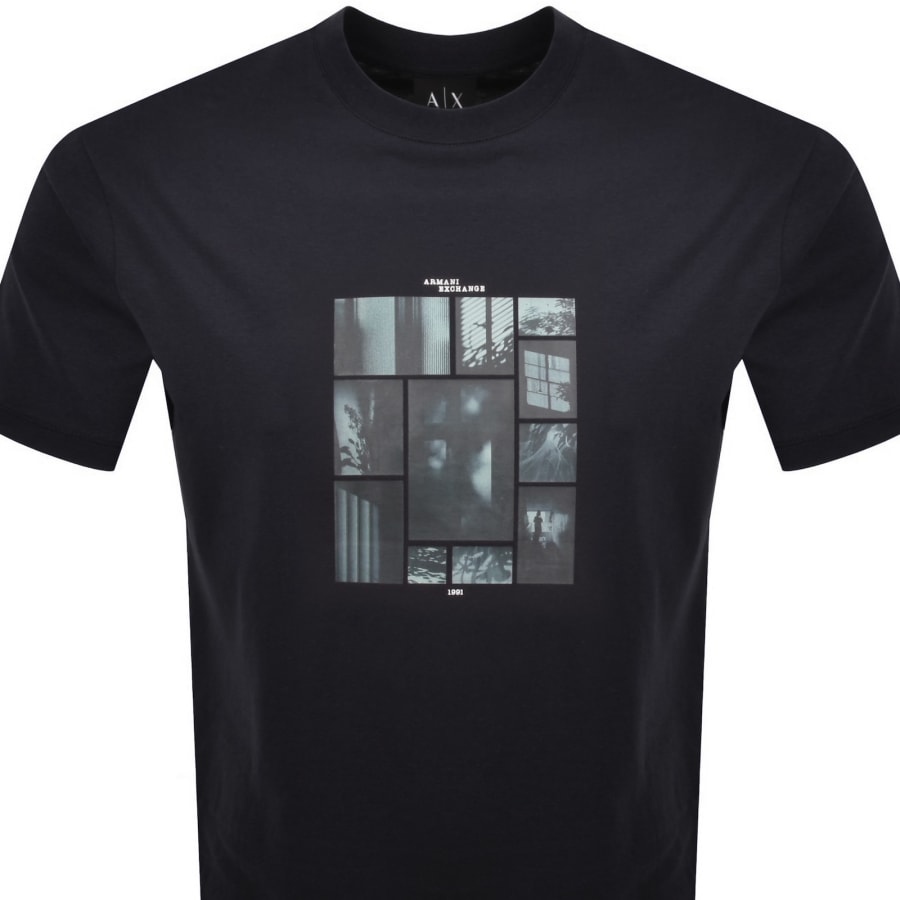 Image number 2 for Armani Exchange T Shirt Deep Navy