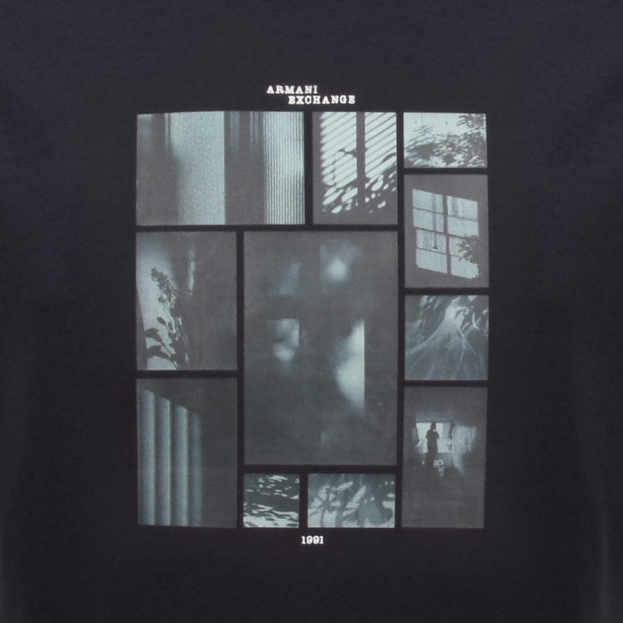 Image number 3 for Armani Exchange T Shirt Deep Navy