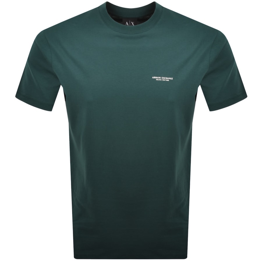 Image number 2 for Armani Exchange T Shirt June Bug Green