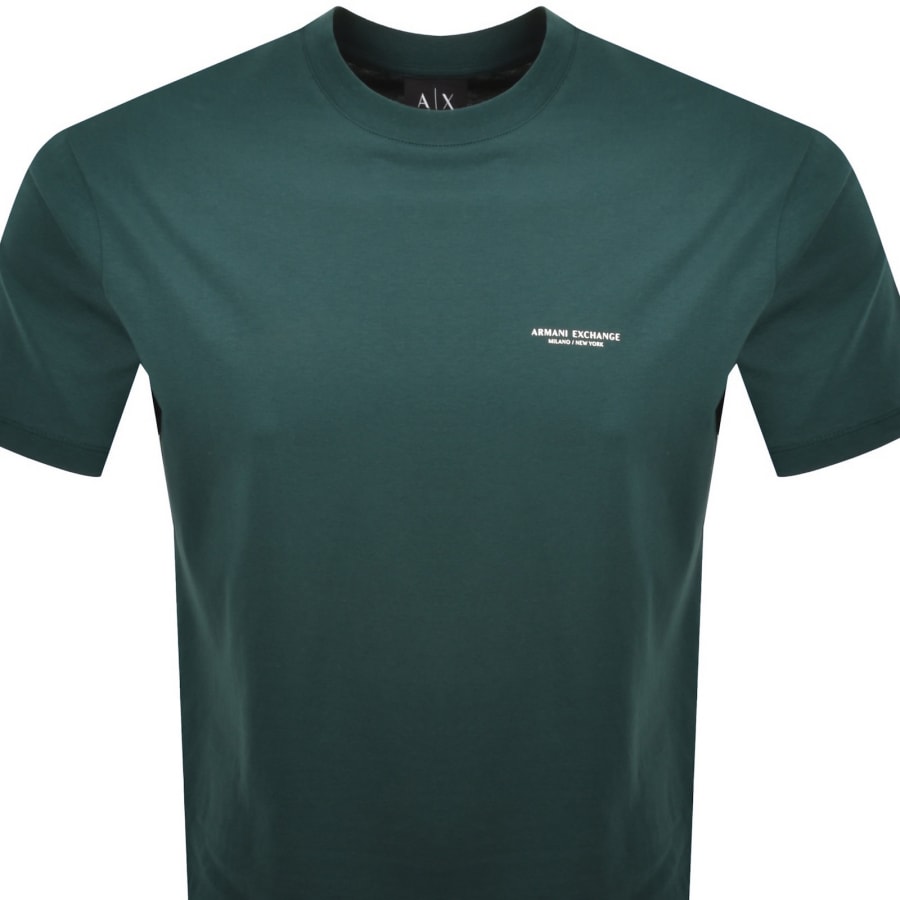 Image number 3 for Armani Exchange T Shirt June Bug Green