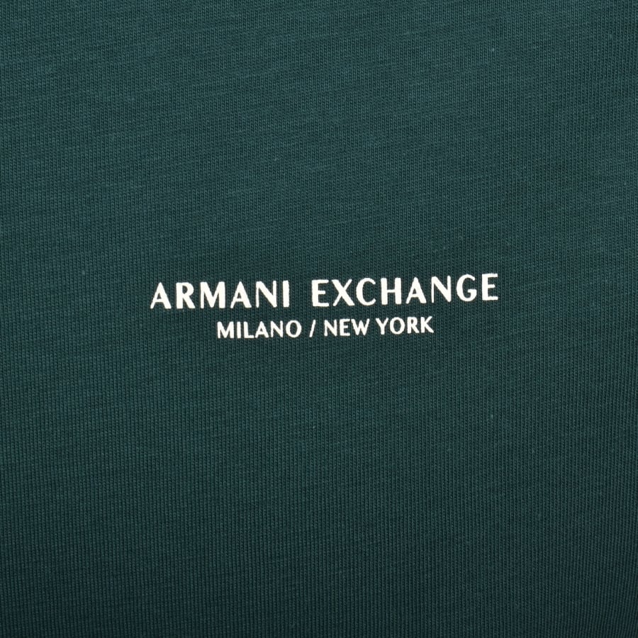 Image number 4 for Armani Exchange T Shirt June Bug Green