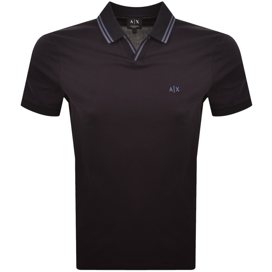 Image number 1 for Armani Exchange Polo T Shirt Deep Navy