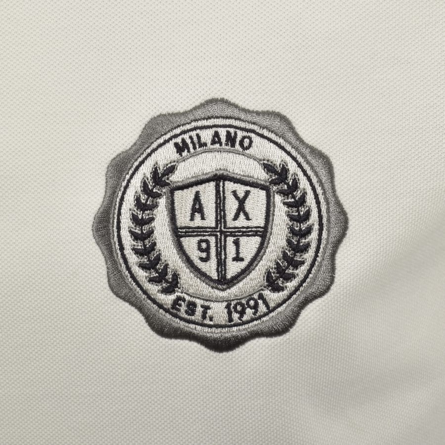 Image number 3 for Armani Exchange Polo T Shirt Vintage Off White
