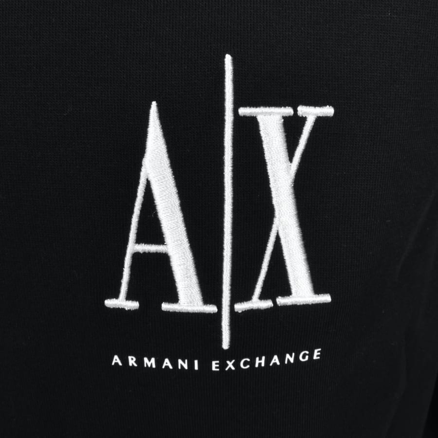 Image number 3 for Armani Exchange Quarter Zip Sweatshirt Black
