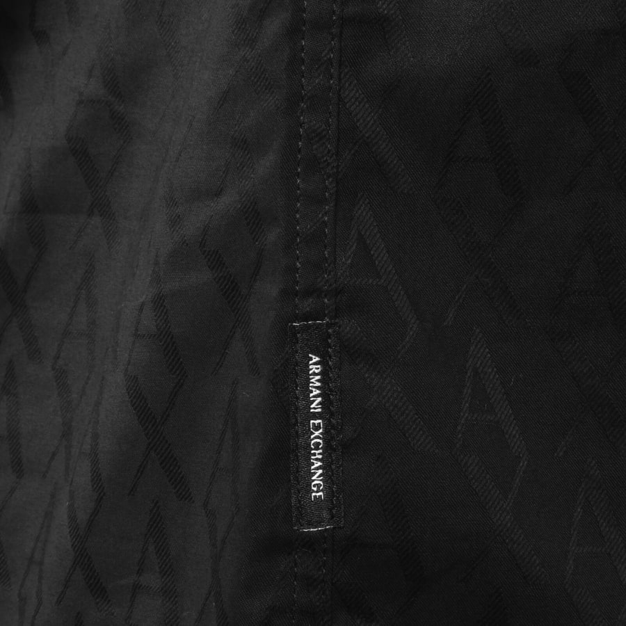Image number 3 for Armani Exchange Short Sleeve Shirt Black
