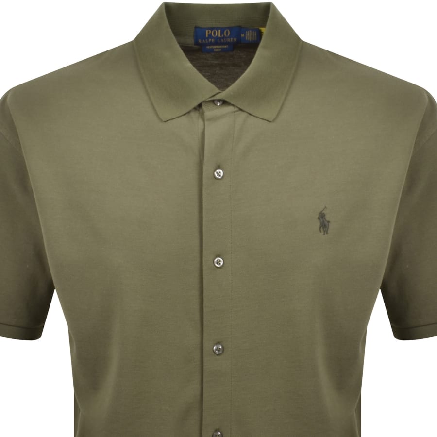 Image number 2 for Ralph Lauren Short Sleeve Sport Shirt Green