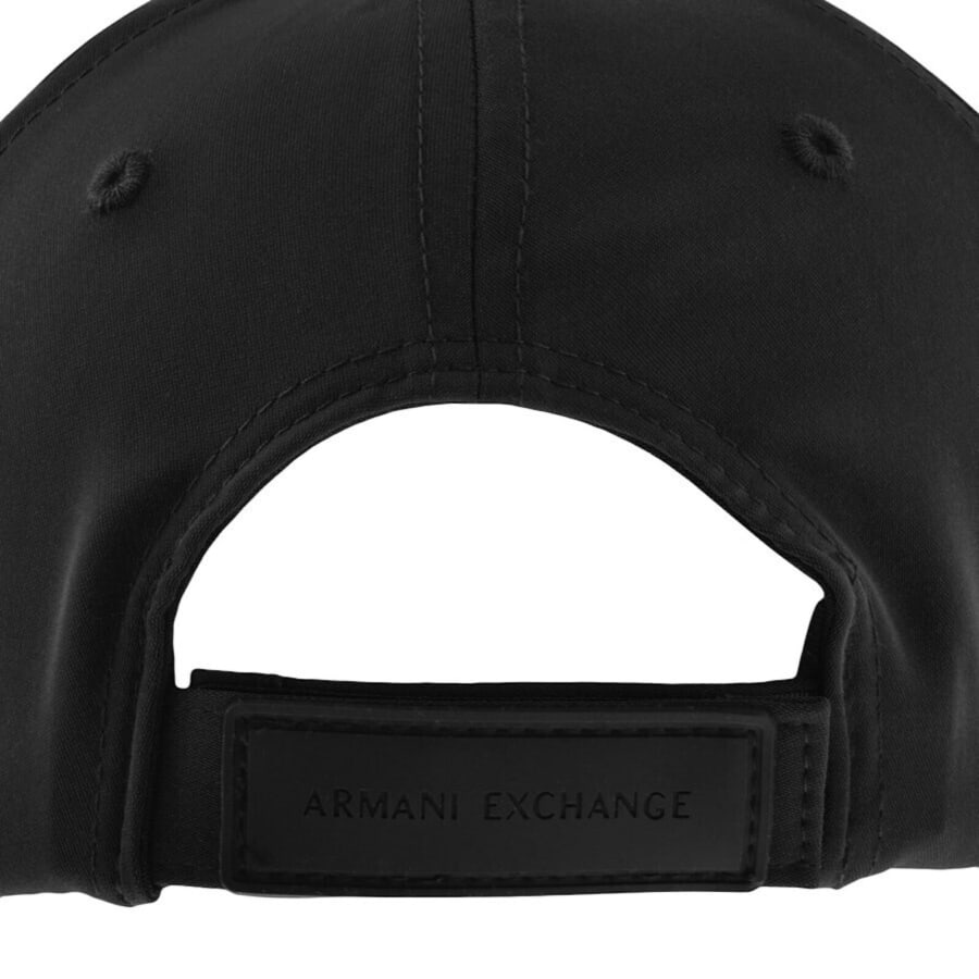 Image number 3 for Armani Exchange Logo Cap Black