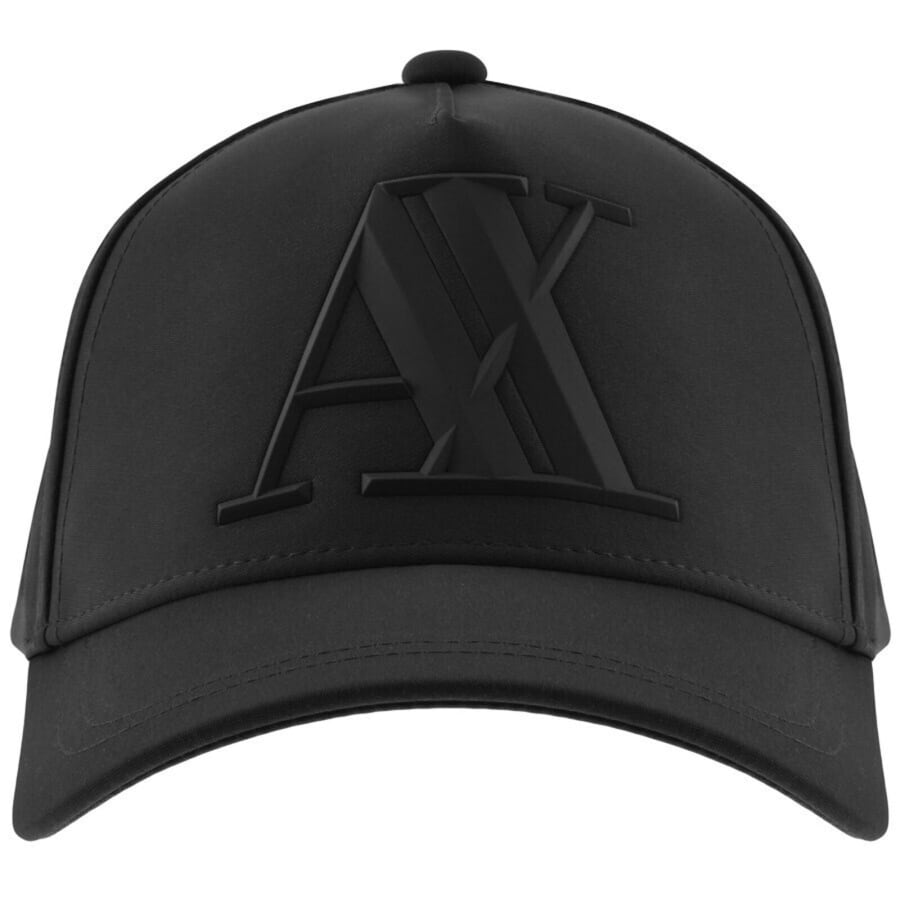 Image number 1 for Armani Exchange Logo Cap Black