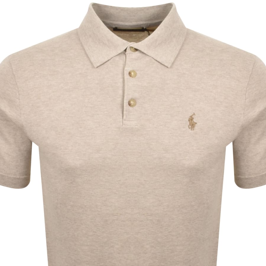 Image number 2 for Ralph Lauren Knit Polo T Shirt Brown