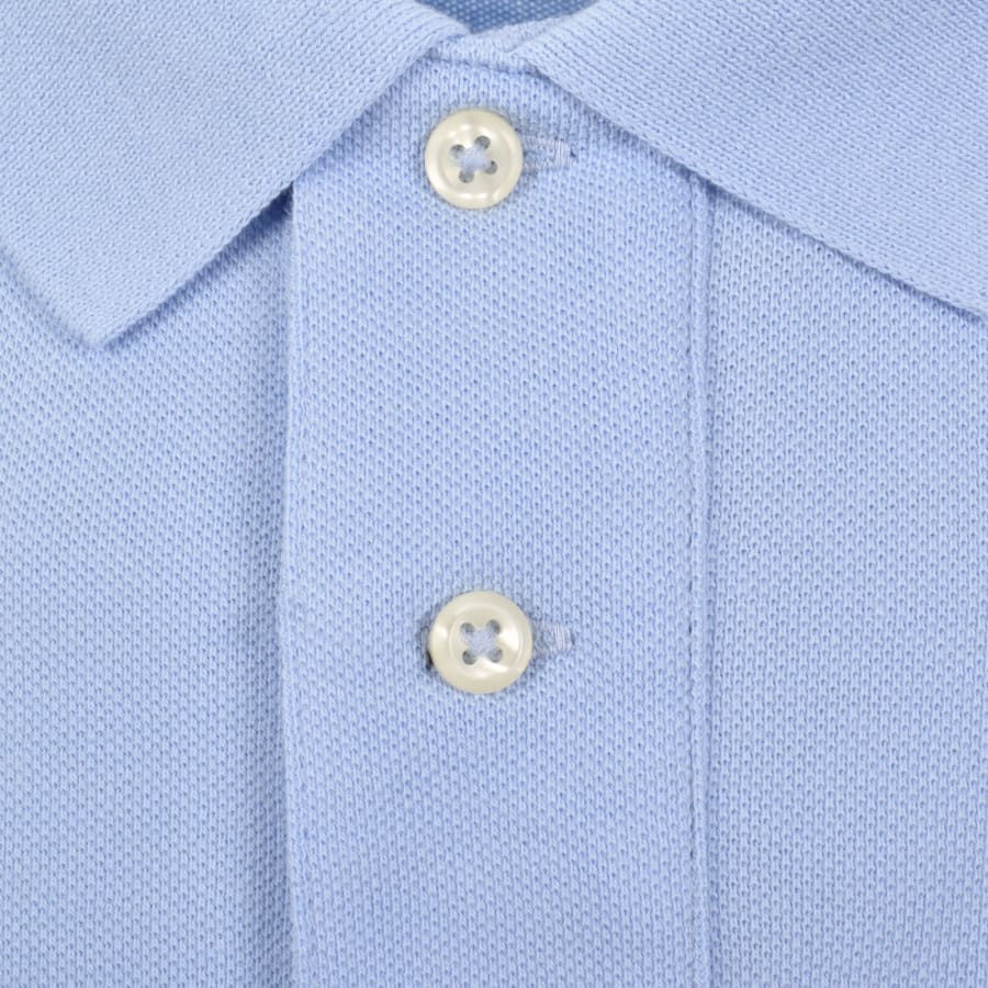 Image number 4 for Ralph Lauren Custom Slim Polo T Shirt Blue