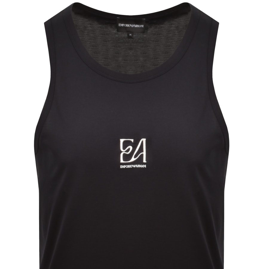 Image number 2 for Emporio Armani Logo Vest Iconico Blue Navy