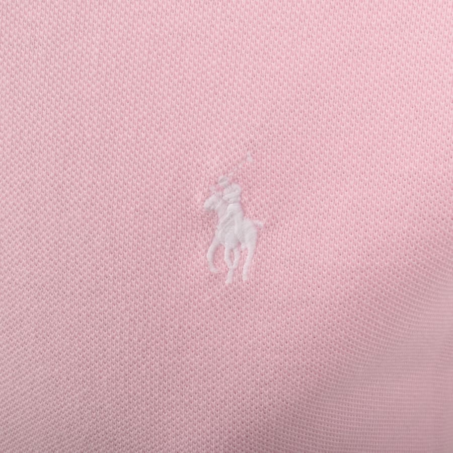 Image number 3 for Ralph Lauren Custom Slim Polo T Shirt Pink