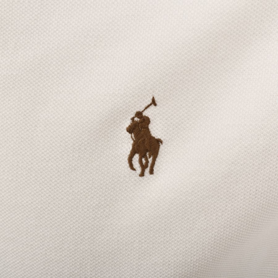 Image number 3 for Ralph Lauren Twin Tipped Polo T Shirt Cream