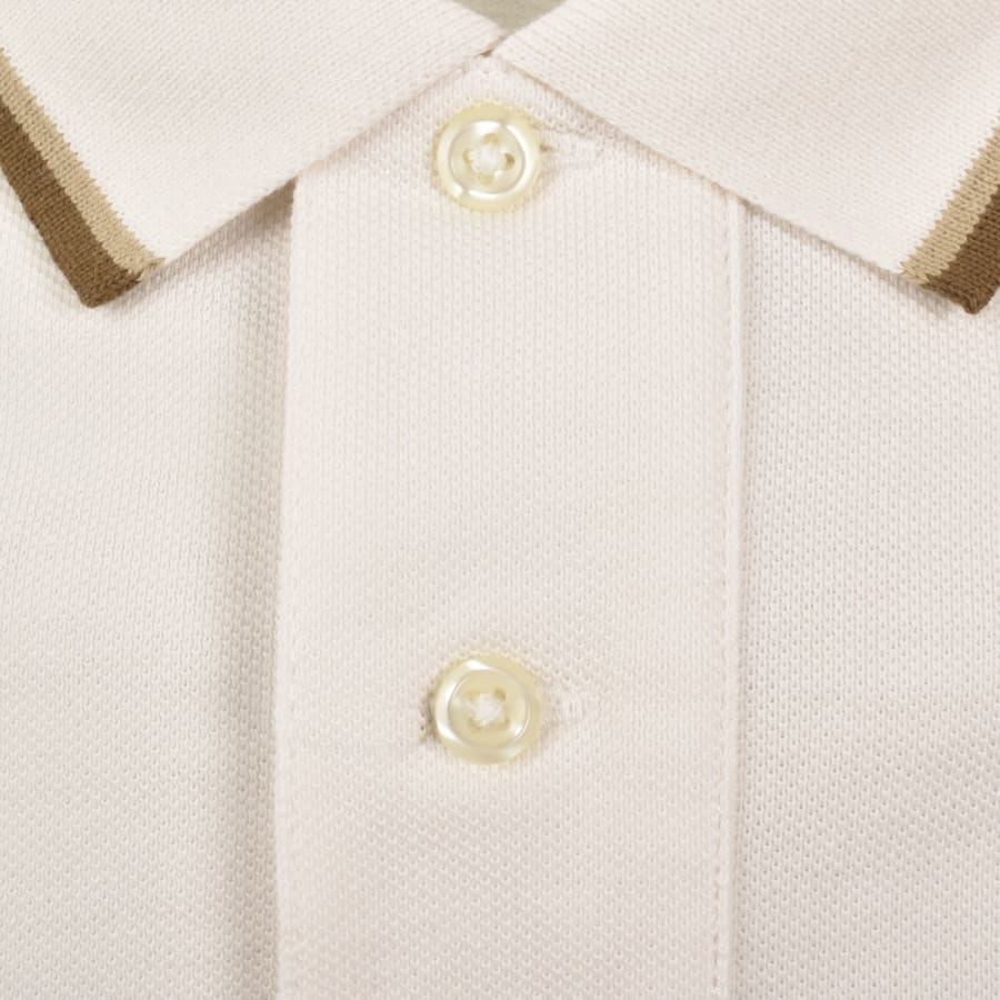 Image number 4 for Ralph Lauren Twin Tipped Polo T Shirt Cream