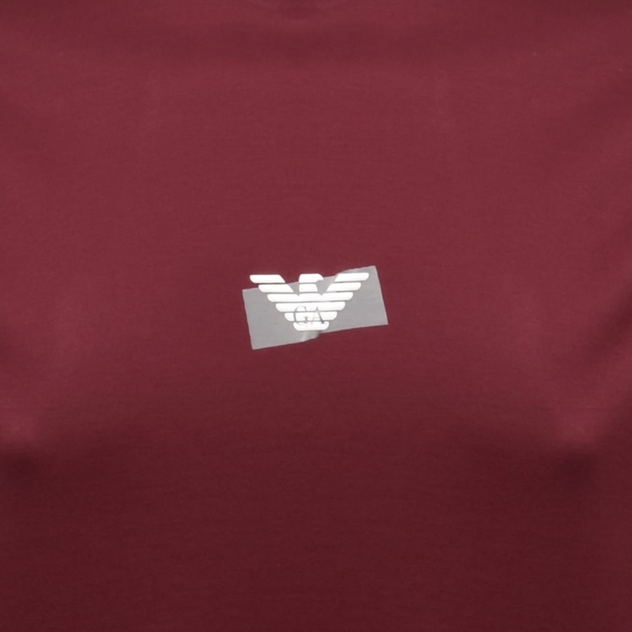 Image number 4 for Emporio Armani Logo T Shirt Merlot Red