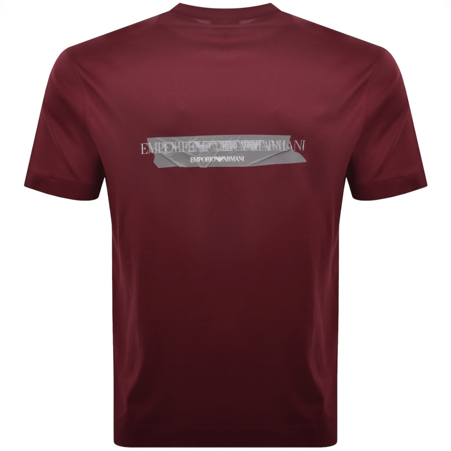 Image number 5 for Emporio Armani Logo T Shirt Merlot Red