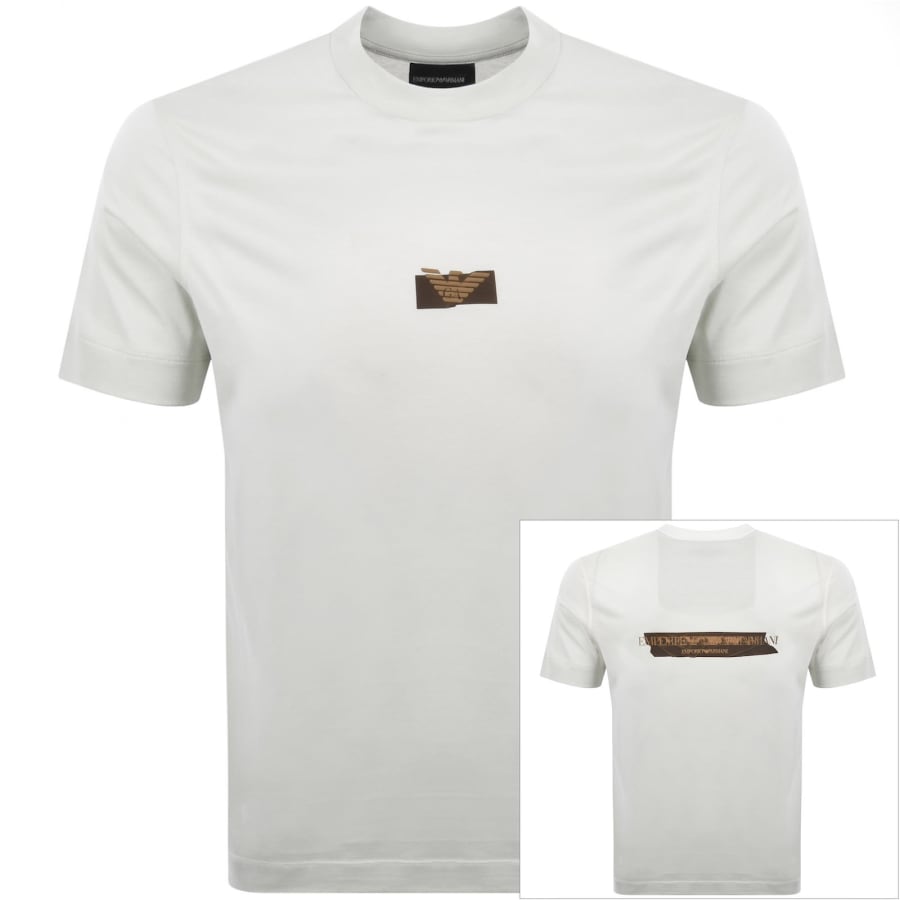 Image number 1 for Emporio Armani Logo T Shirt Snow White
