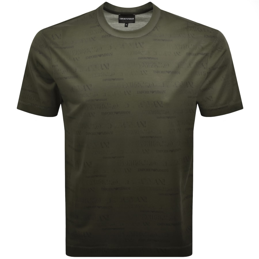 Image number 1 for Emporio Armani Logo T Shirt Green