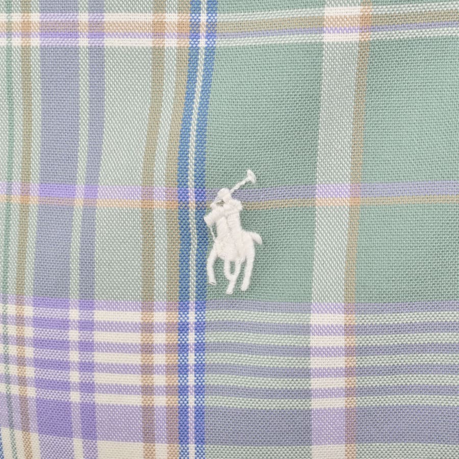 Image number 3 for Ralph Lauren Long Sleeve Check Shirt Green