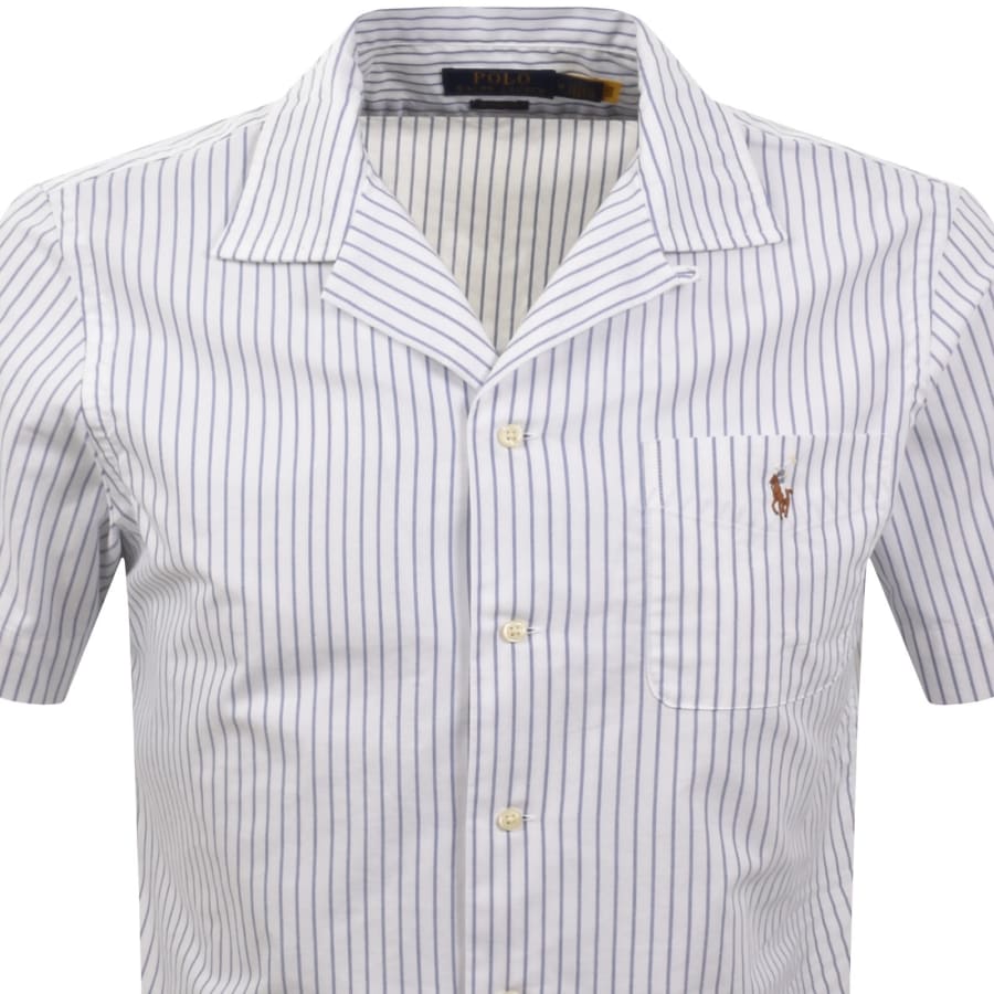 Image number 2 for Ralph Lauren Short Sleeve Stripe Shirt White