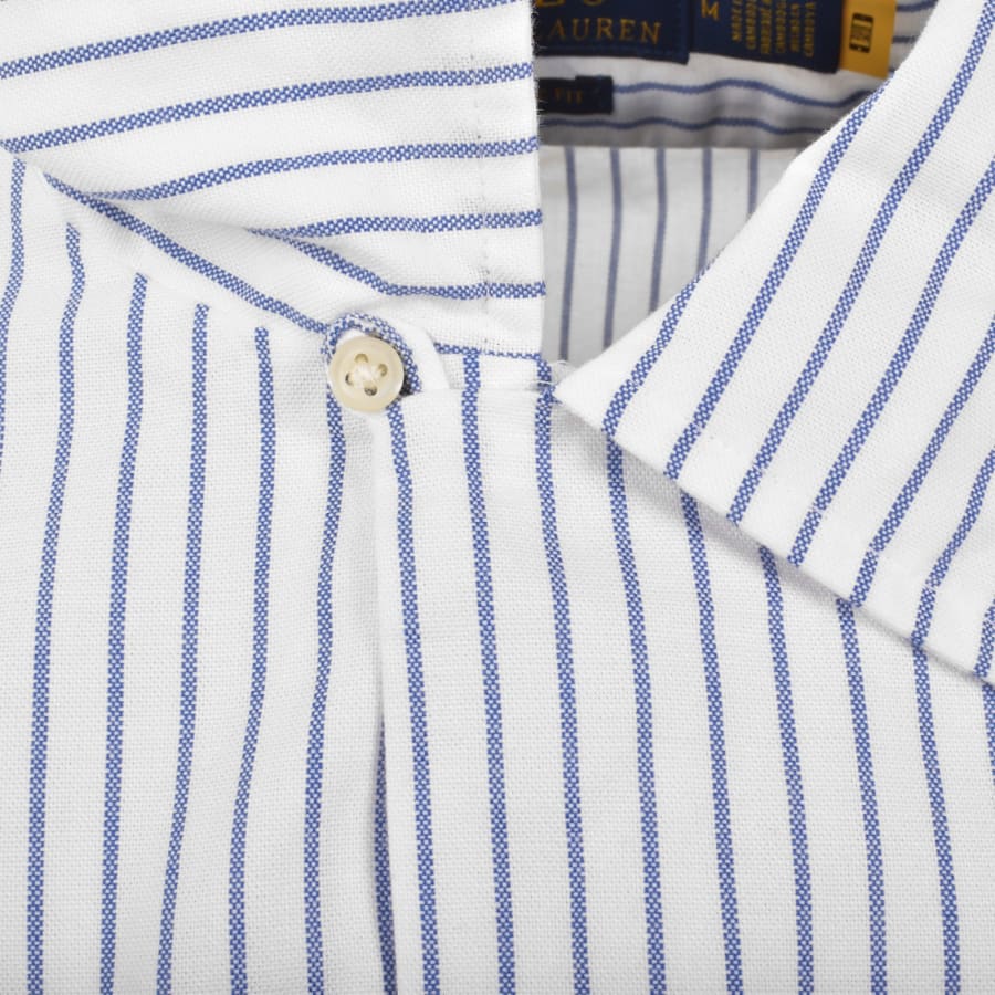 Image number 4 for Ralph Lauren Short Sleeve Stripe Shirt White