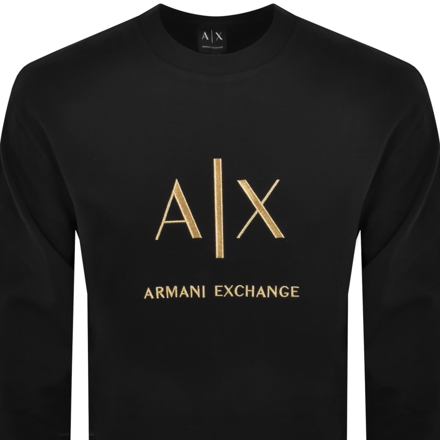 Image number 2 for Armani Exchange Logo Sweatshirt Black