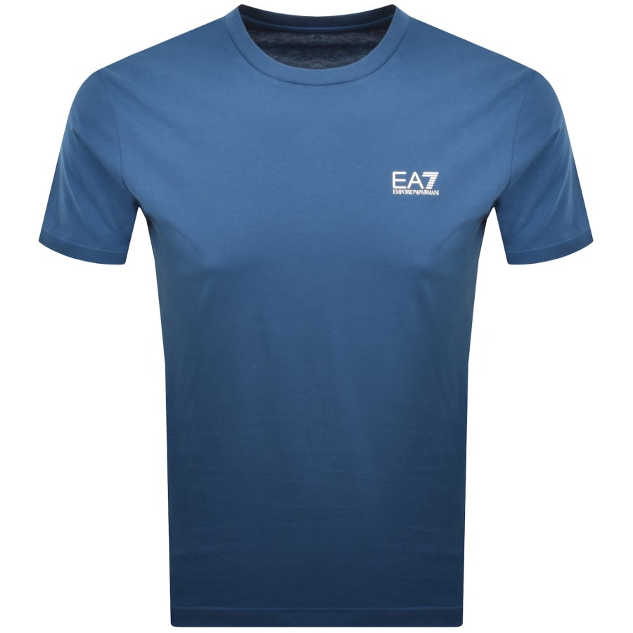 Image number 2 for EA7 Emporio Armani Logo T Shirt Dark Blue