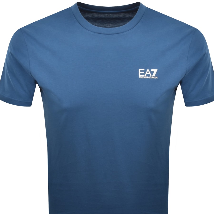 Image number 3 for EA7 Emporio Armani Logo T Shirt Dark Blue