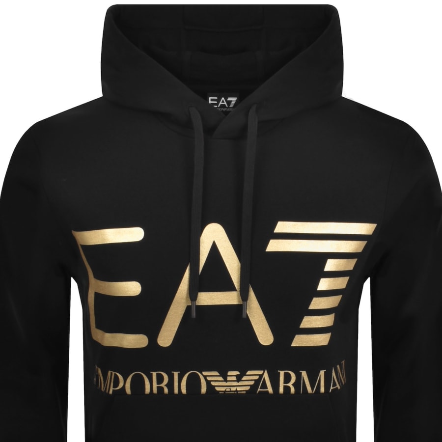 Image number 2 for EA7 Emporio Armani Logo Hoodie Black