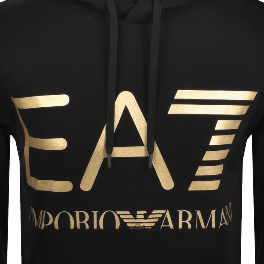 Image number 3 for EA7 Emporio Armani Logo Hoodie Black