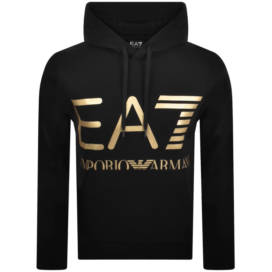 Image number 1 for EA7 Emporio Armani Logo Hoodie Black